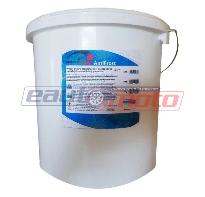 Soluție Antiderapantă pentru Dezghețarea Suprafațelor DRIVEMAX Antifrost, Recipient 15 kg